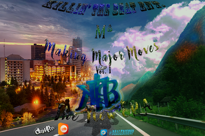 Making Major Moves Vol. I Mixtape cover city mountains purple skies